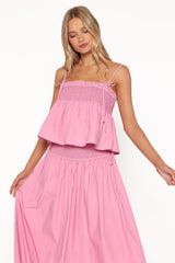 Mireille Baby Doll Top - Pink