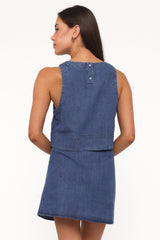 Siena Top - Medium Wash Denim