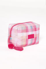 Cosmetic Case - Pink Picnic Plaid