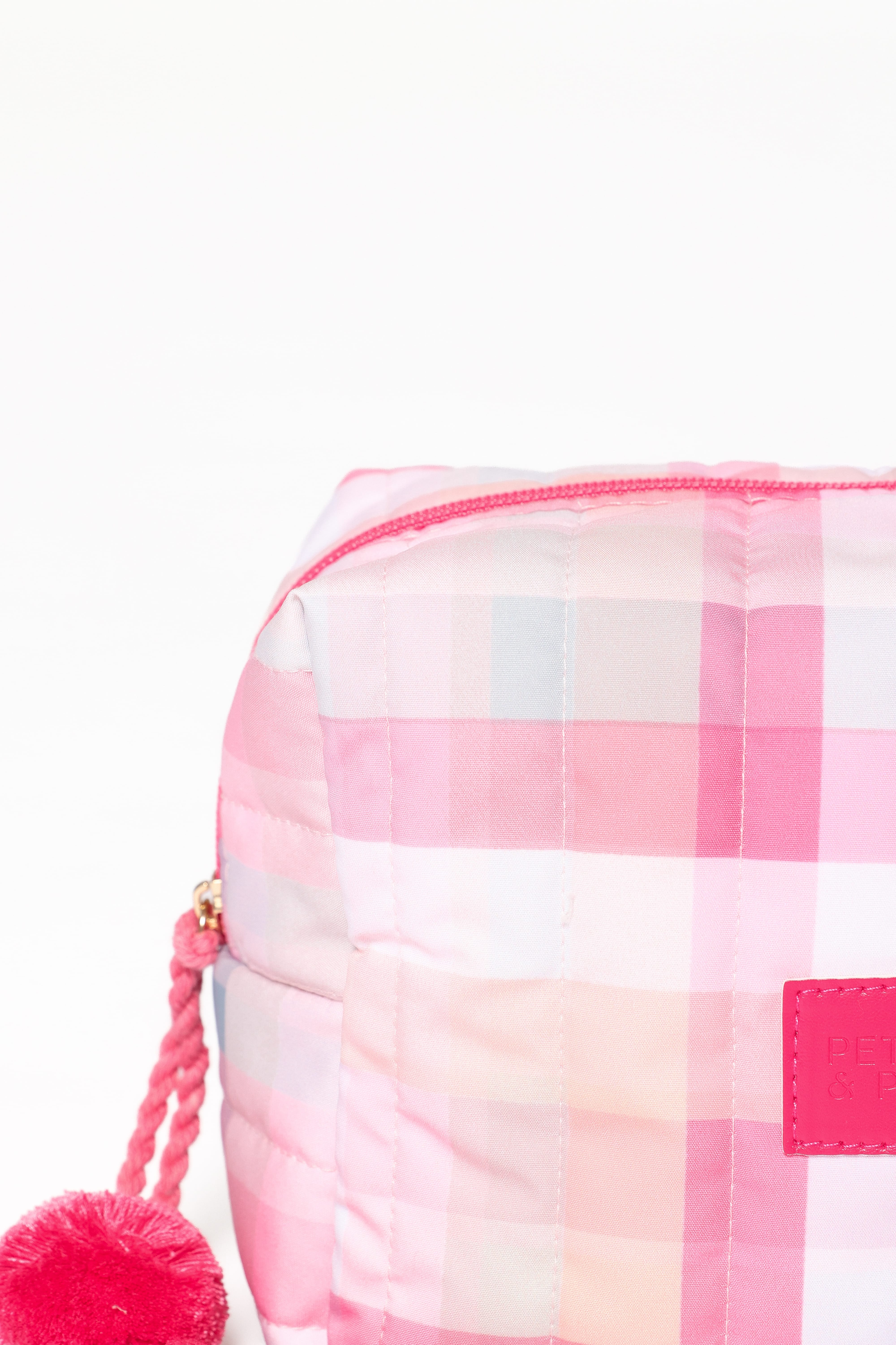 Cosmetic Case - Pink Picnic Plaid