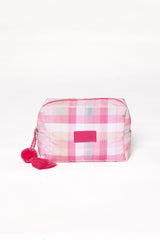 Cosmetic Case - Pink Picnic Plaid