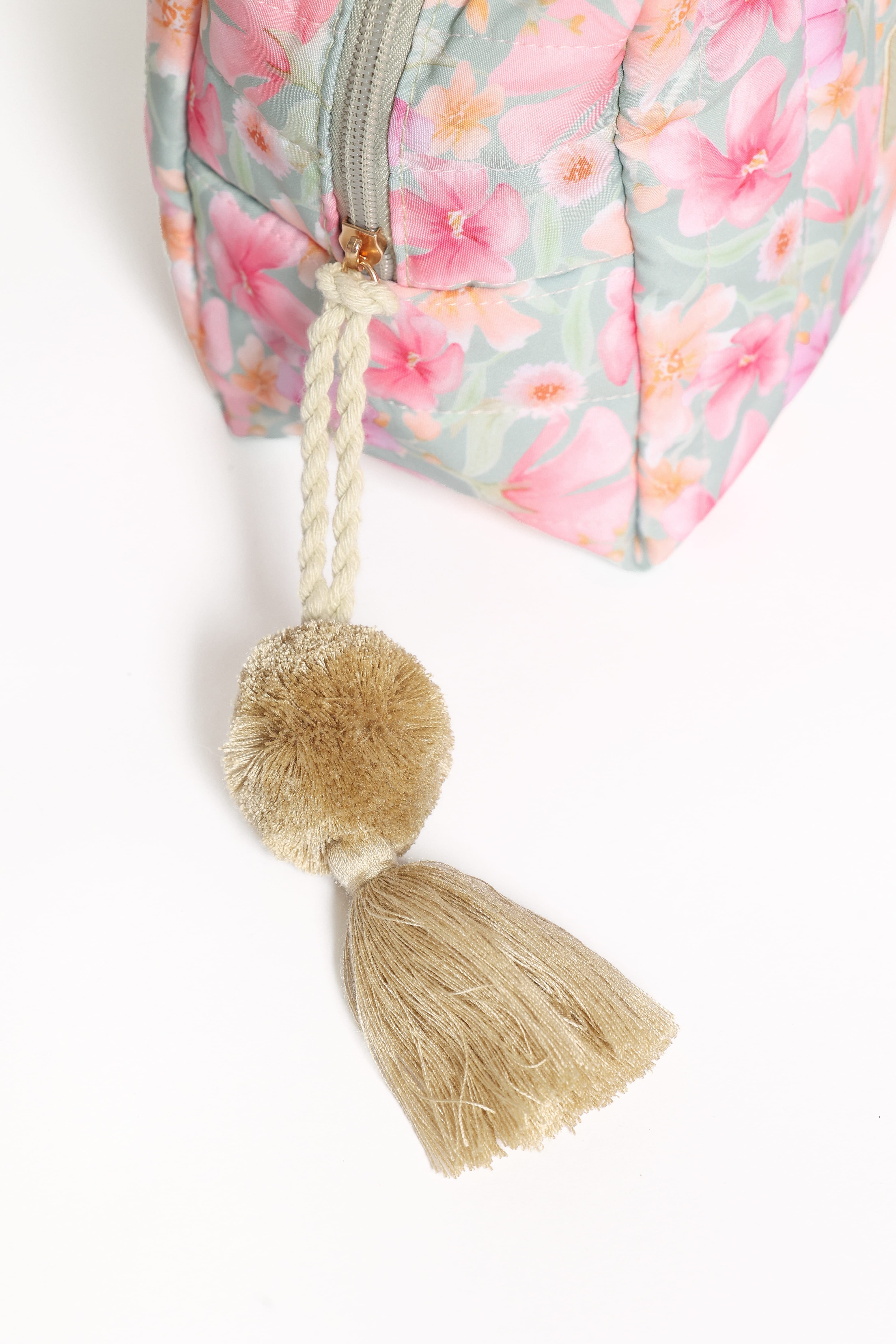 Cosmetic Case - Sage Wildflowers