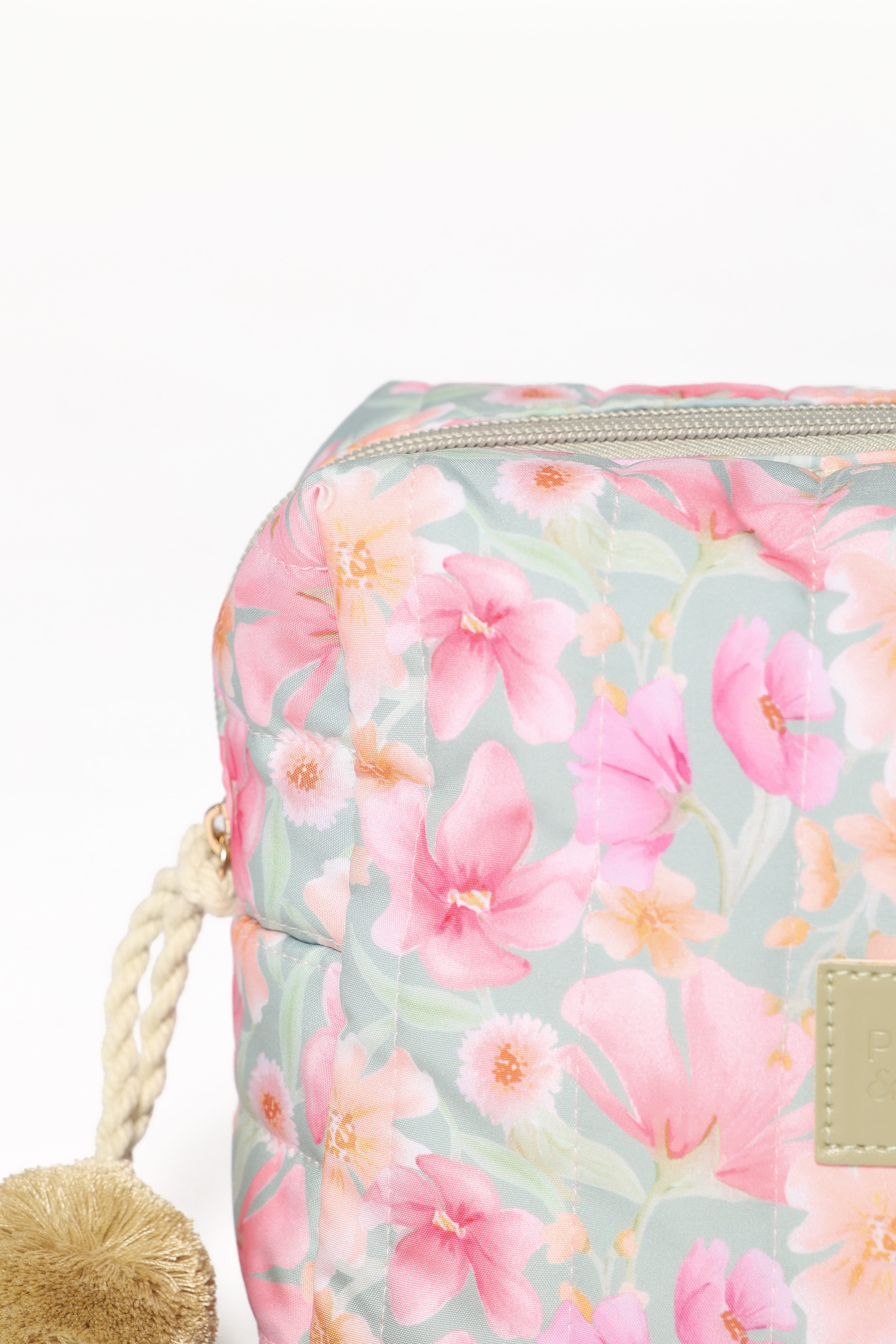 Cosmetic Case - Sage Wildflowers