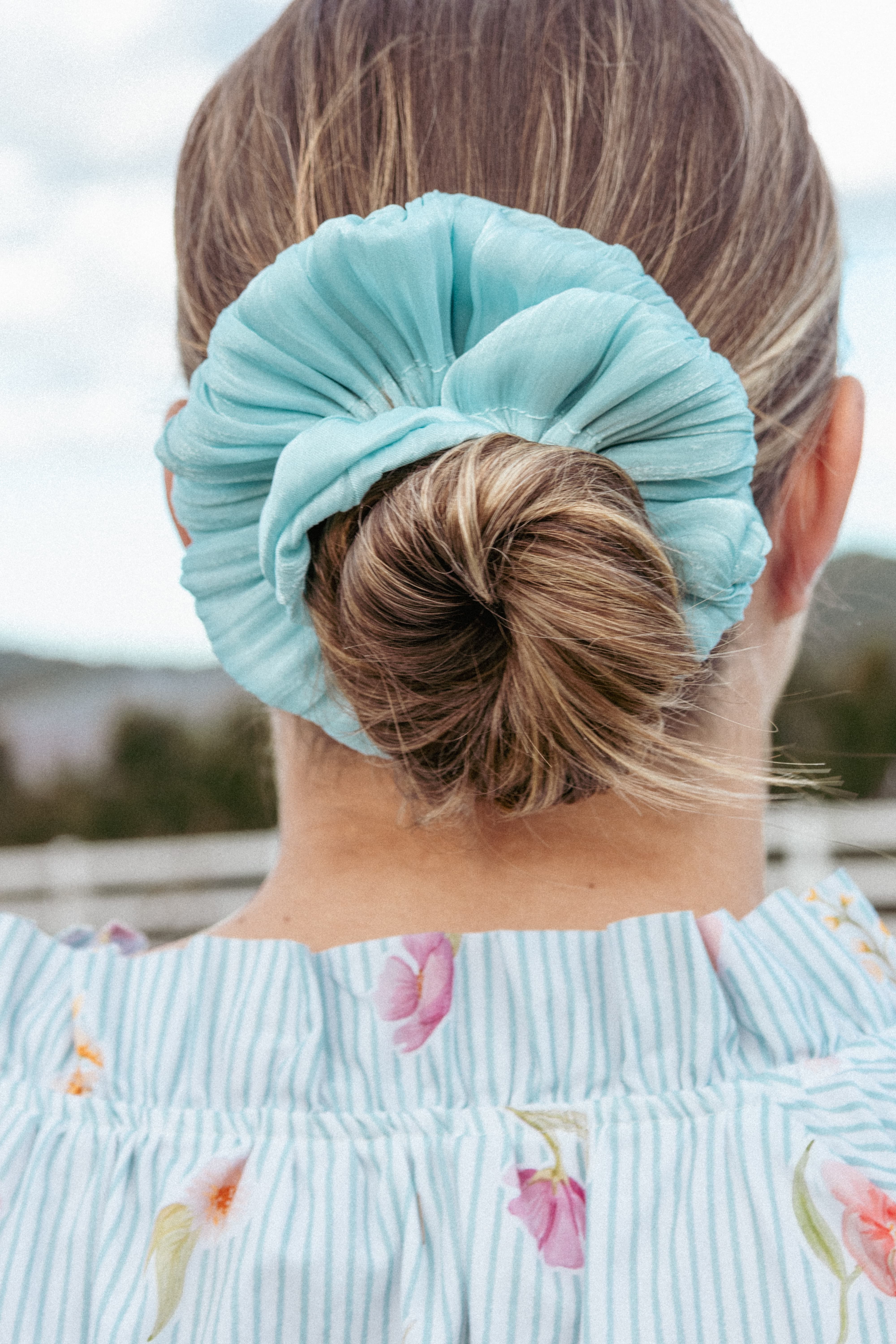 Ebony Scrunchie - Blue