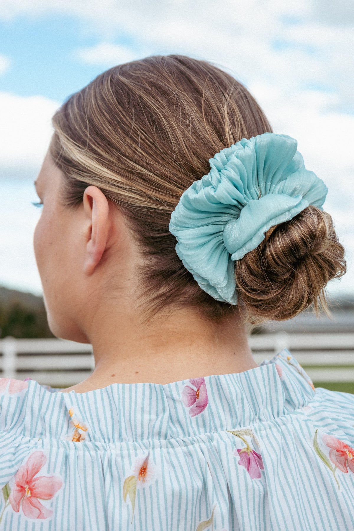 Ebony Scrunchie - Blue