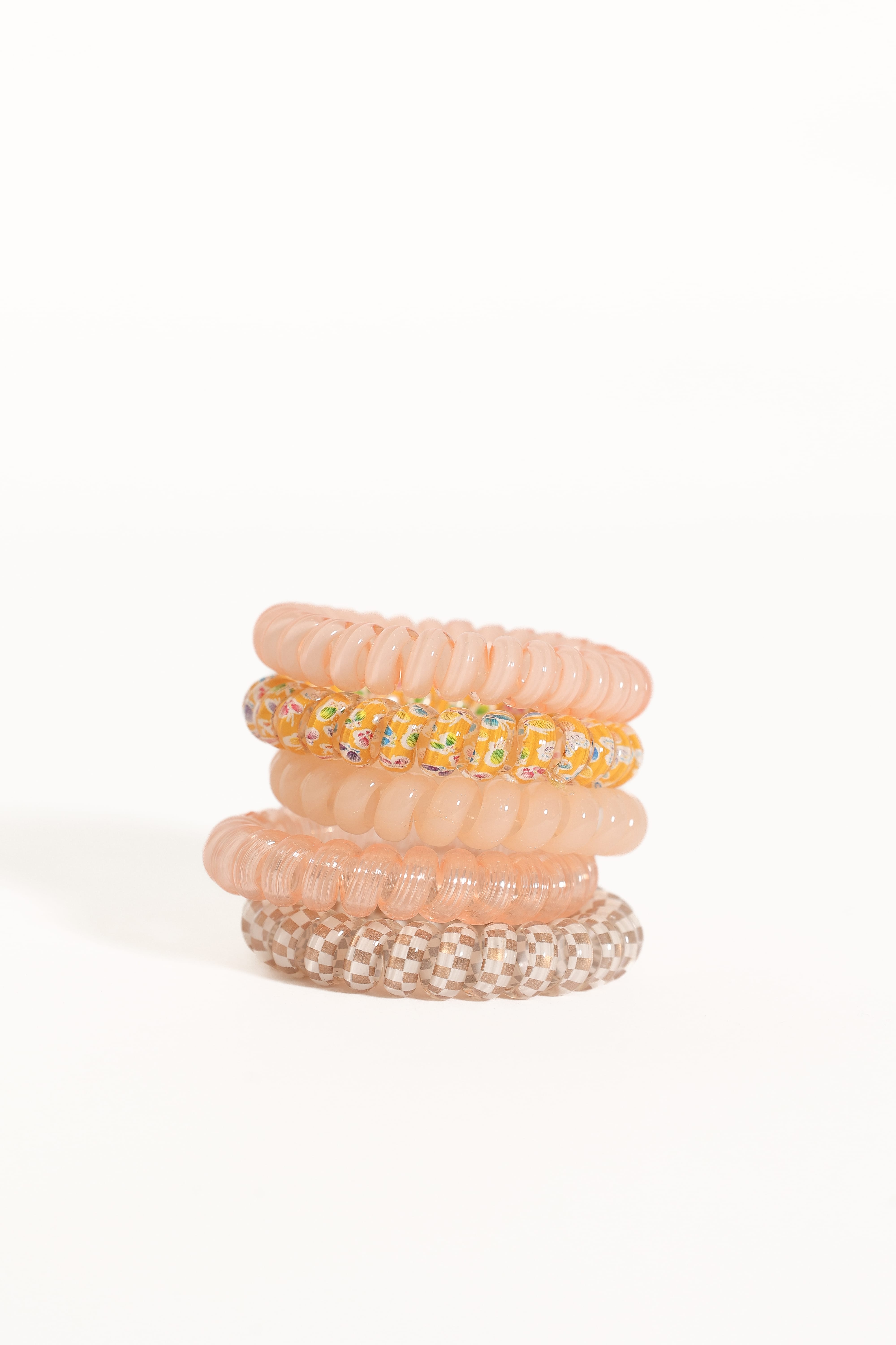 Elodie Hair Tie Set - Pink Multi