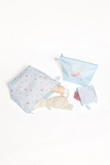 Handy Pouch Trio - Blue Garden Stripe