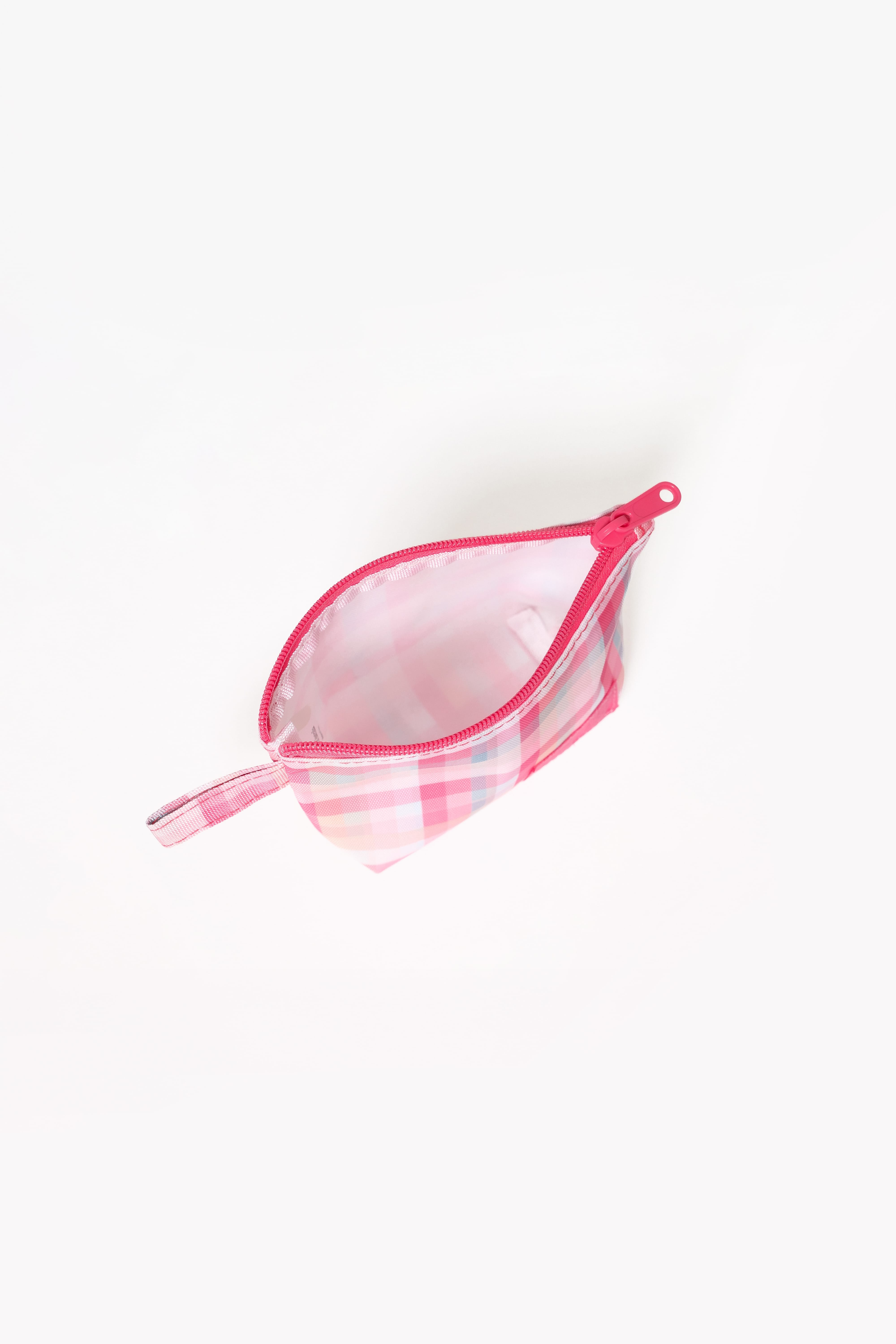 Handy Pouch Trio - Pink Picnic Plaid