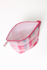 Handy Pouch Trio - Pink Picnic Plaid
