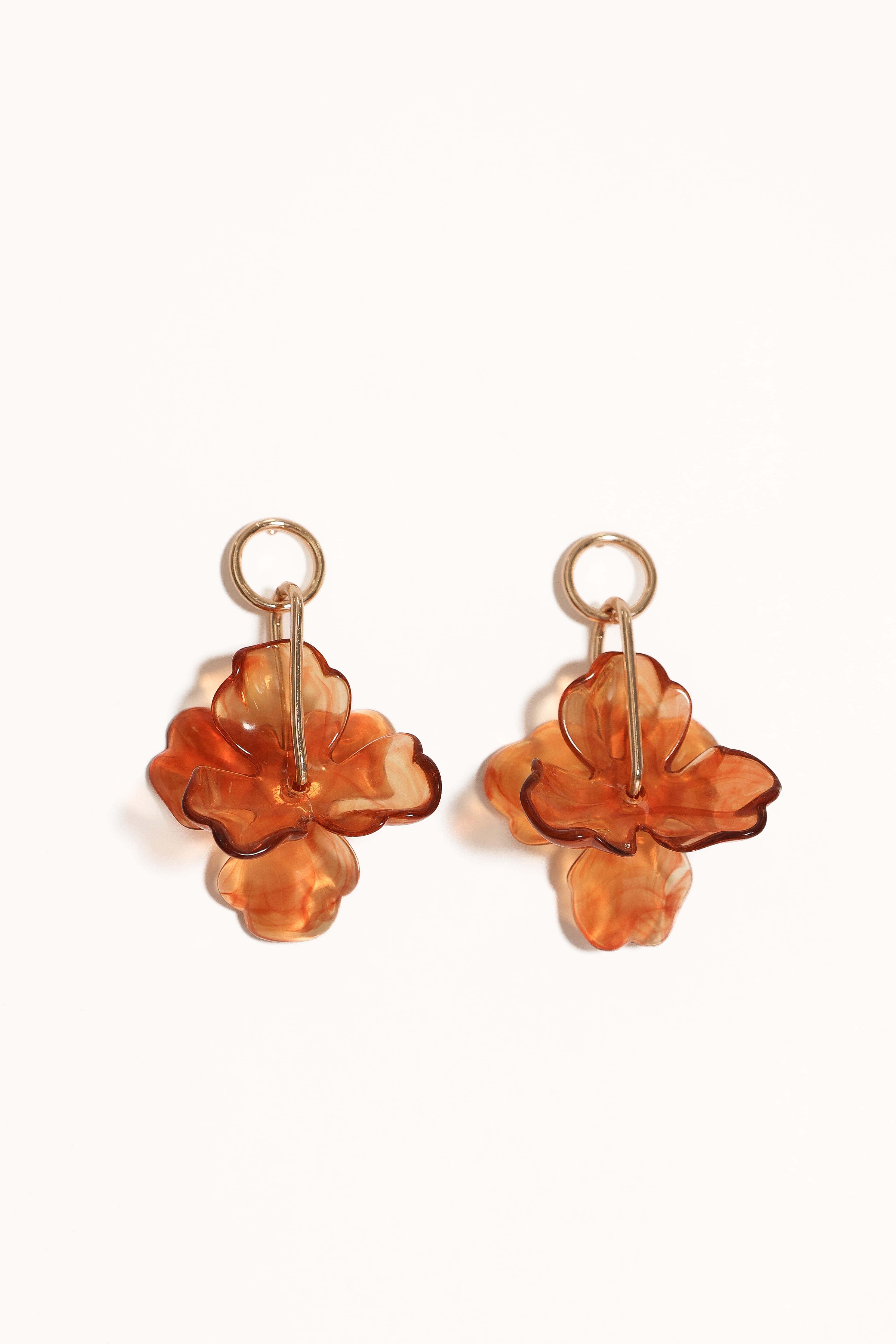 Katina Acrylic Earrings - Brown