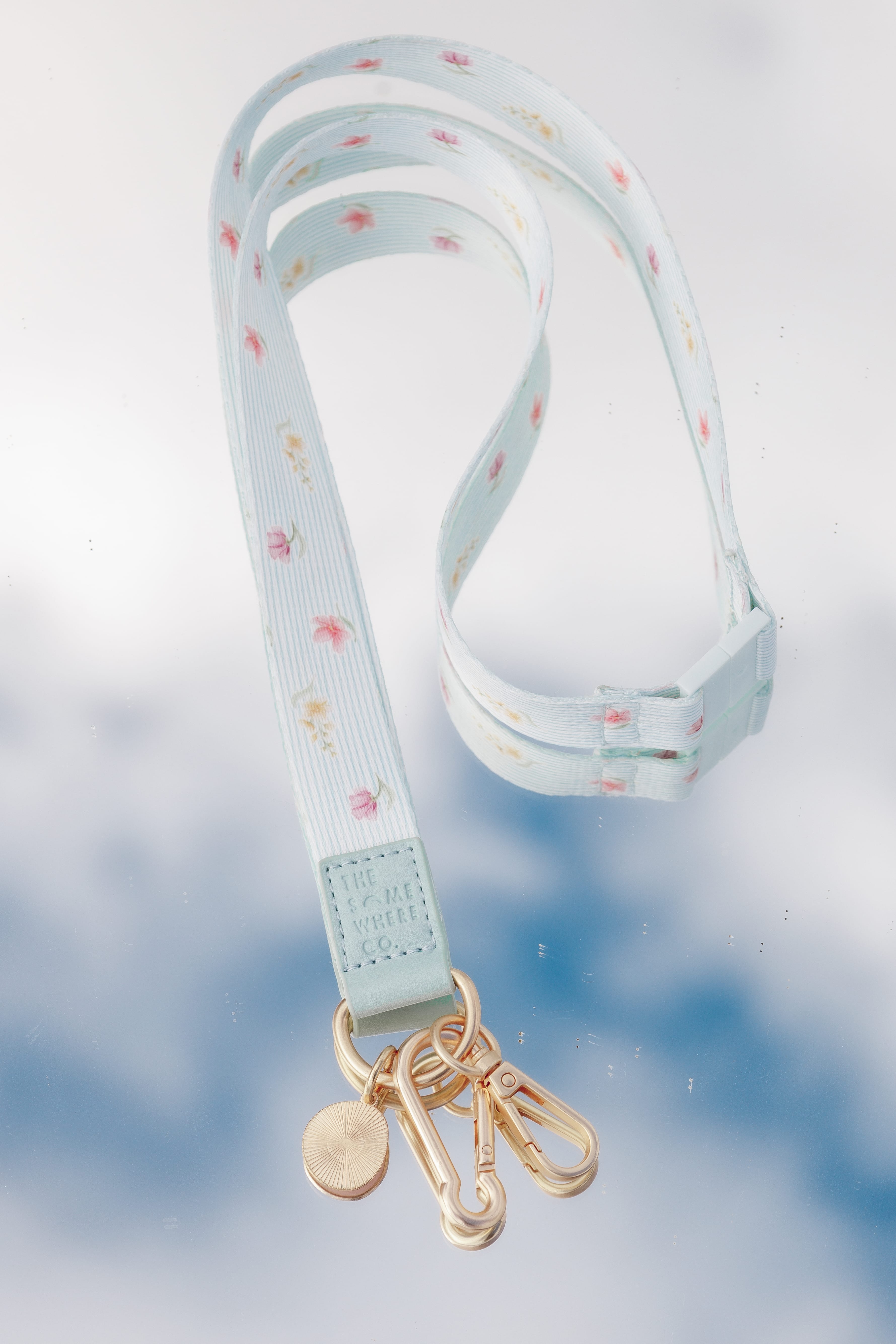 Lanyard - Blue Garden Stripe
