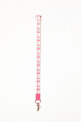 Lanyard - Pink Picnic Plaid