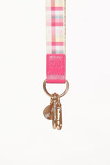 Lanyard - Pink Picnic Plaid