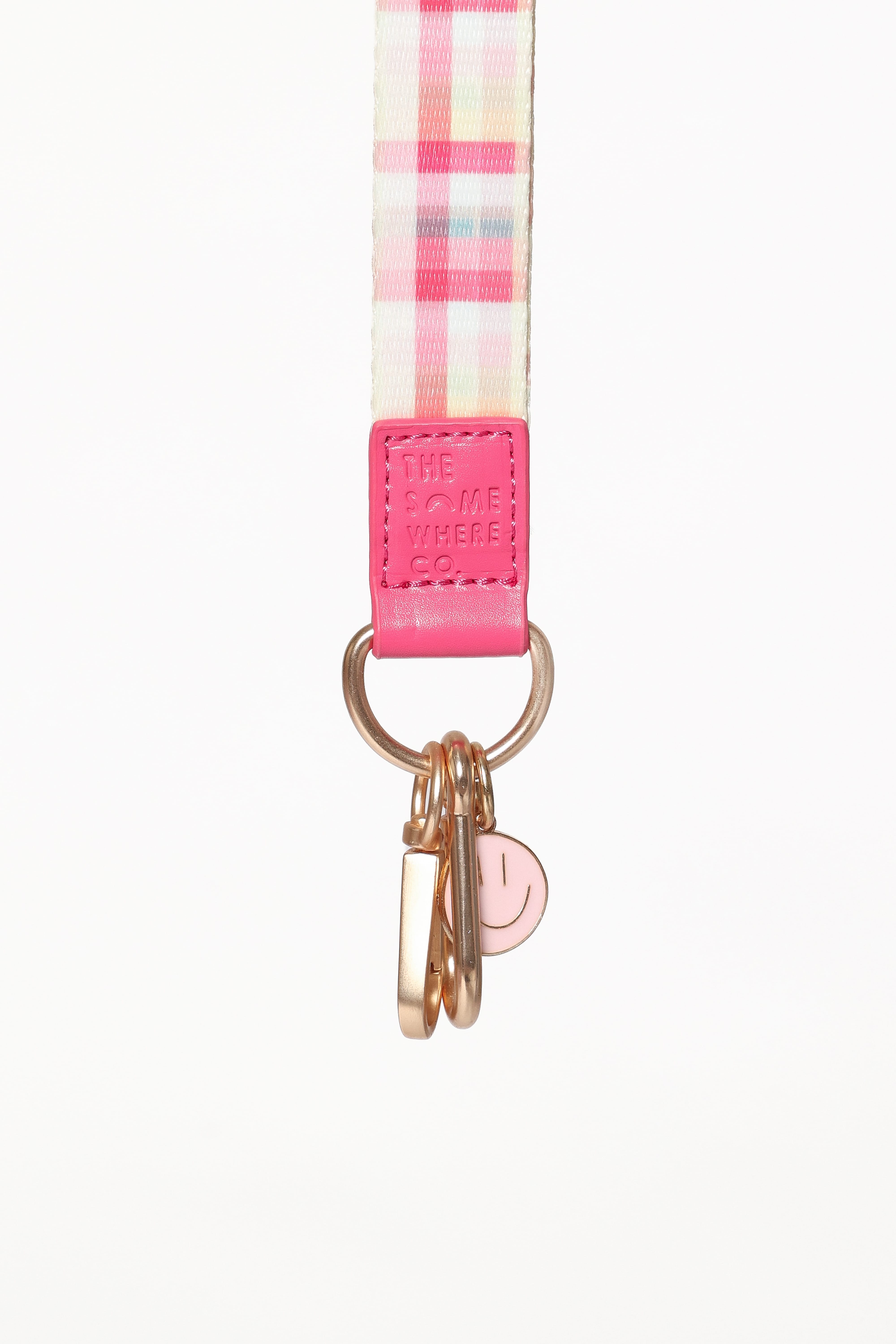 Lanyard - Pink Picnic Plaid