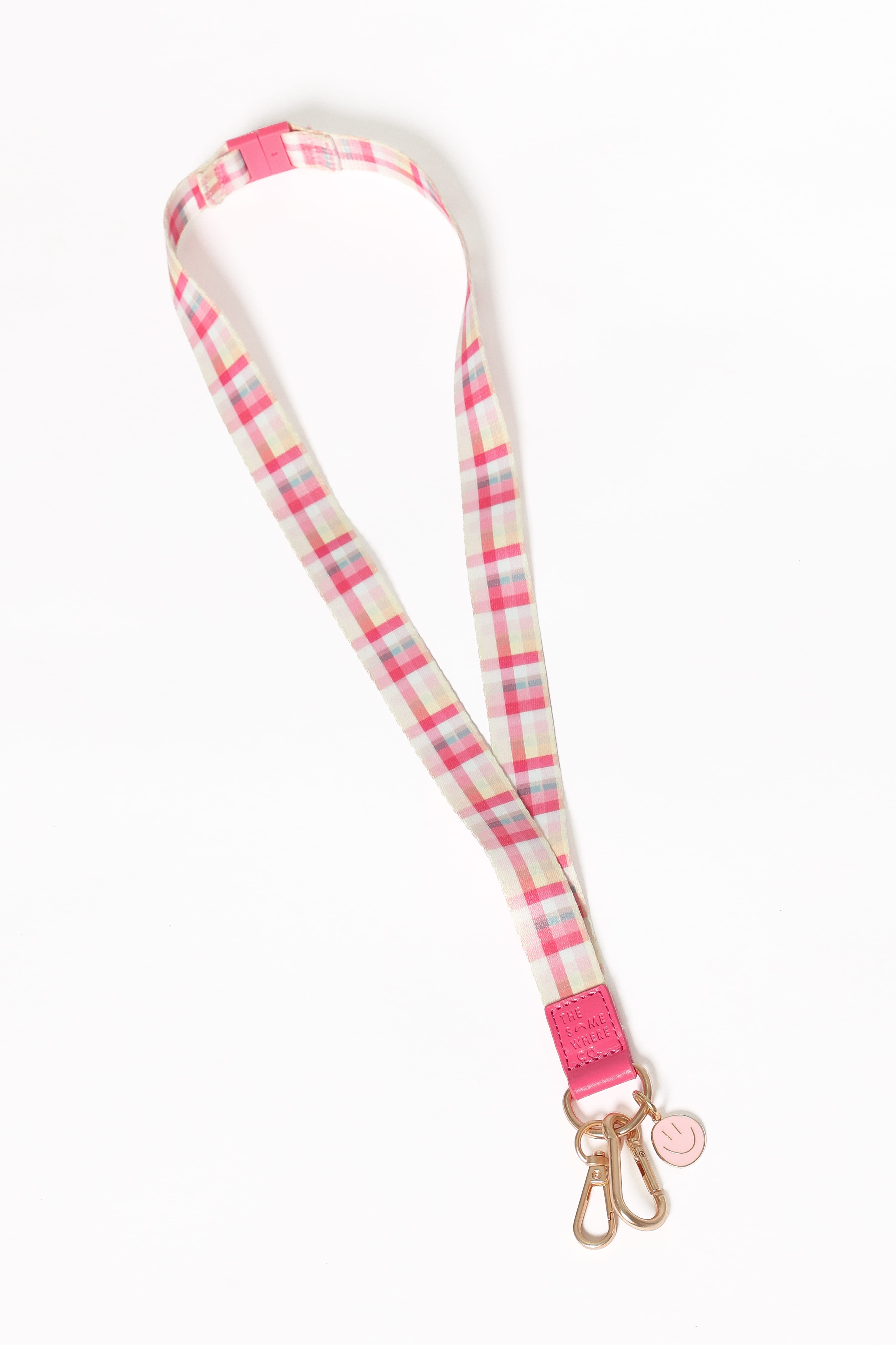 Lanyard - Pink Picnic Plaid