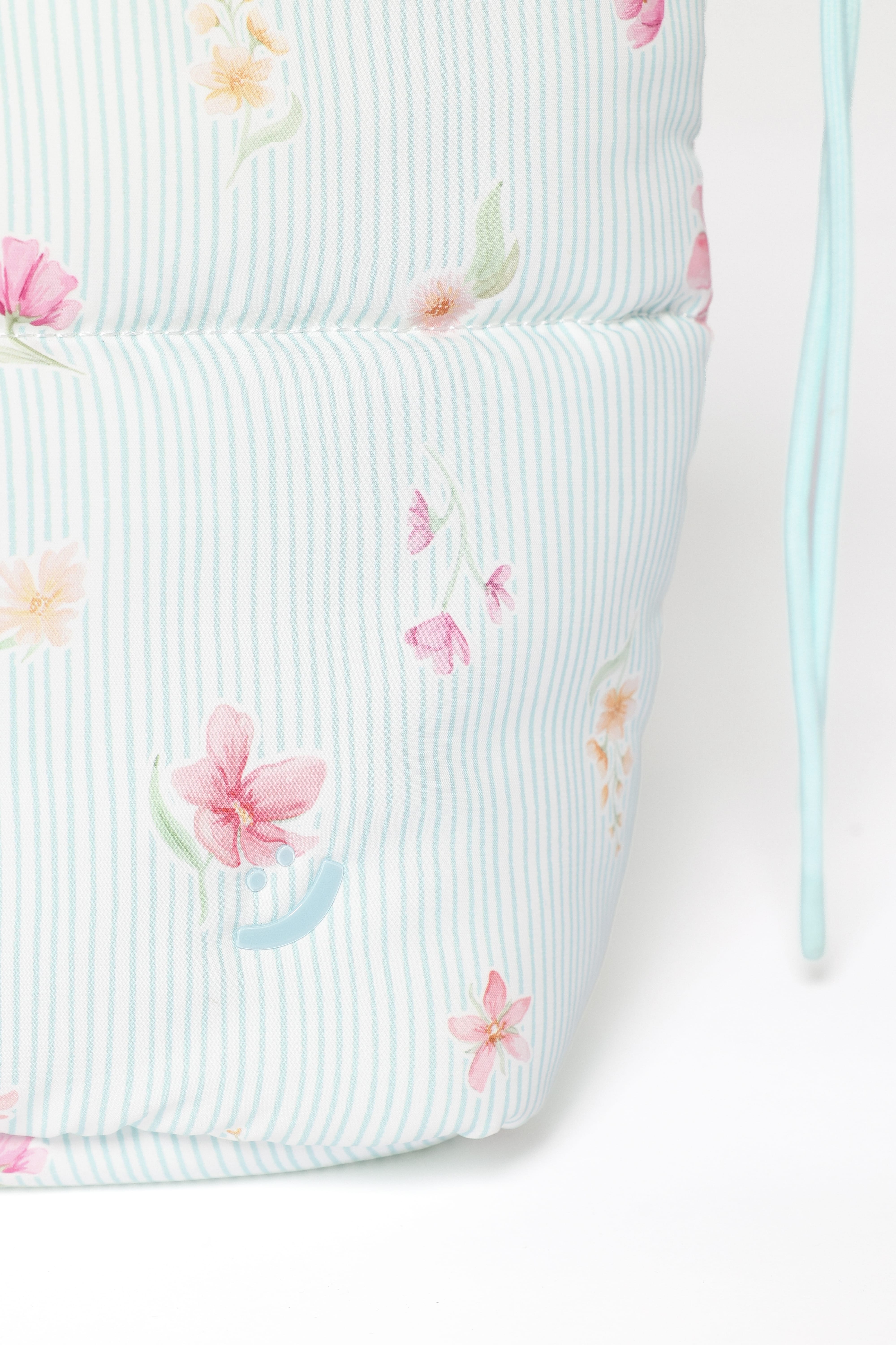 Marshmallow Midi Tote - Blue Garden Stripe