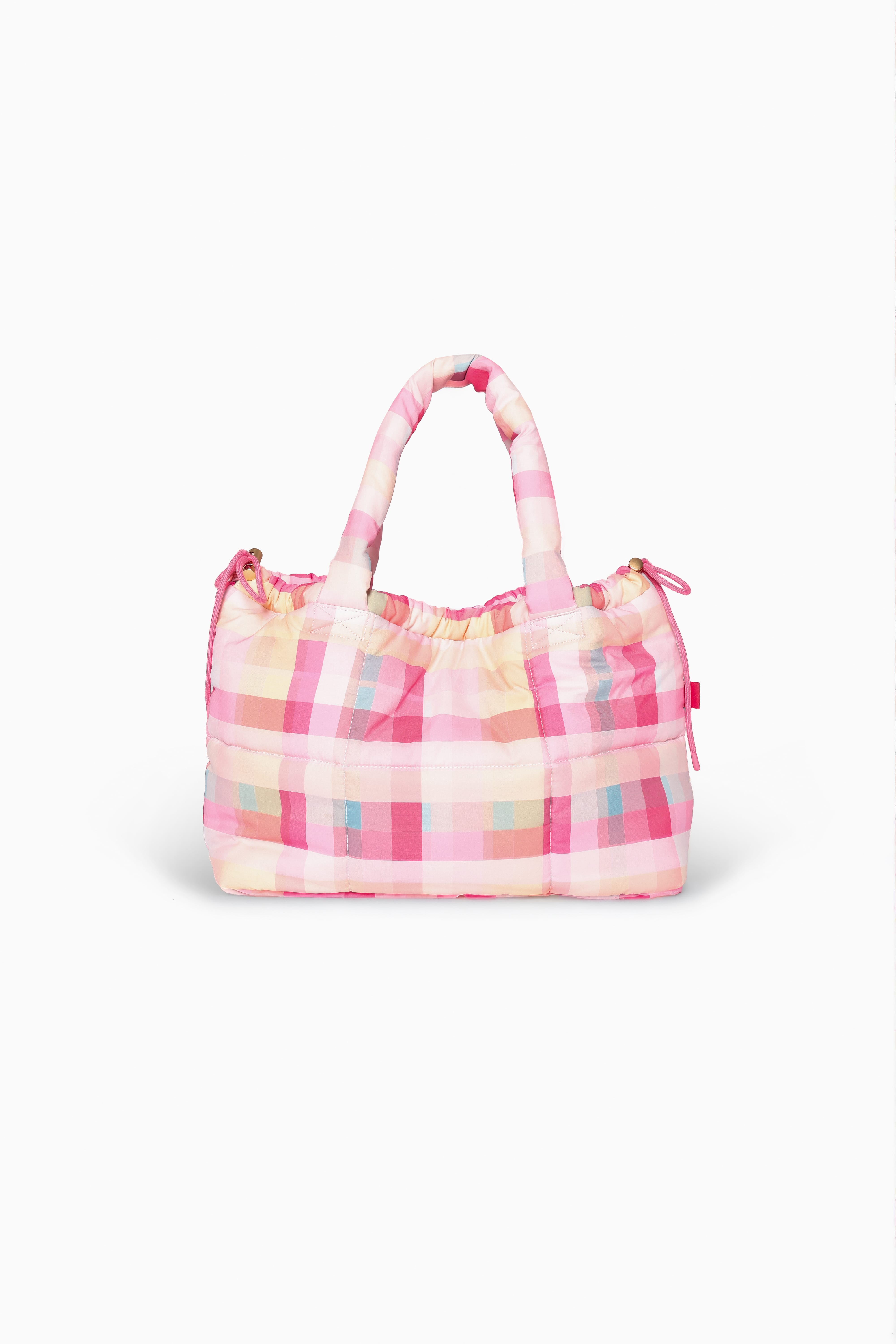 Marshmallow Midi Tote - Pink Picnic Plaid