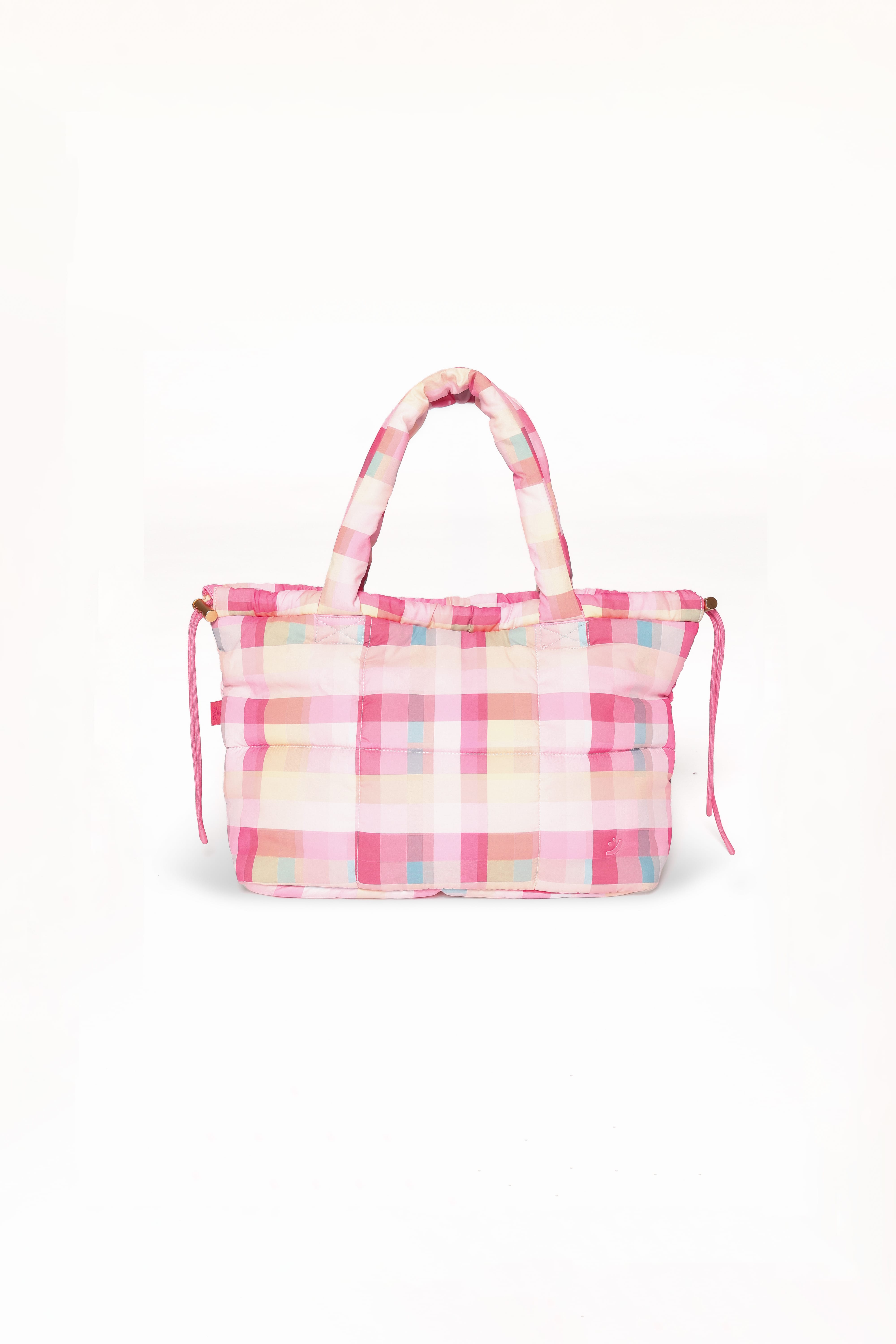 Marshmallow Midi Tote - Pink Picnic Plaid