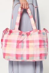 Marshmallow Midi Tote - Pink Picnic Plaid