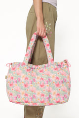 Marshmallow Midi Tote - Sage Wildflowers