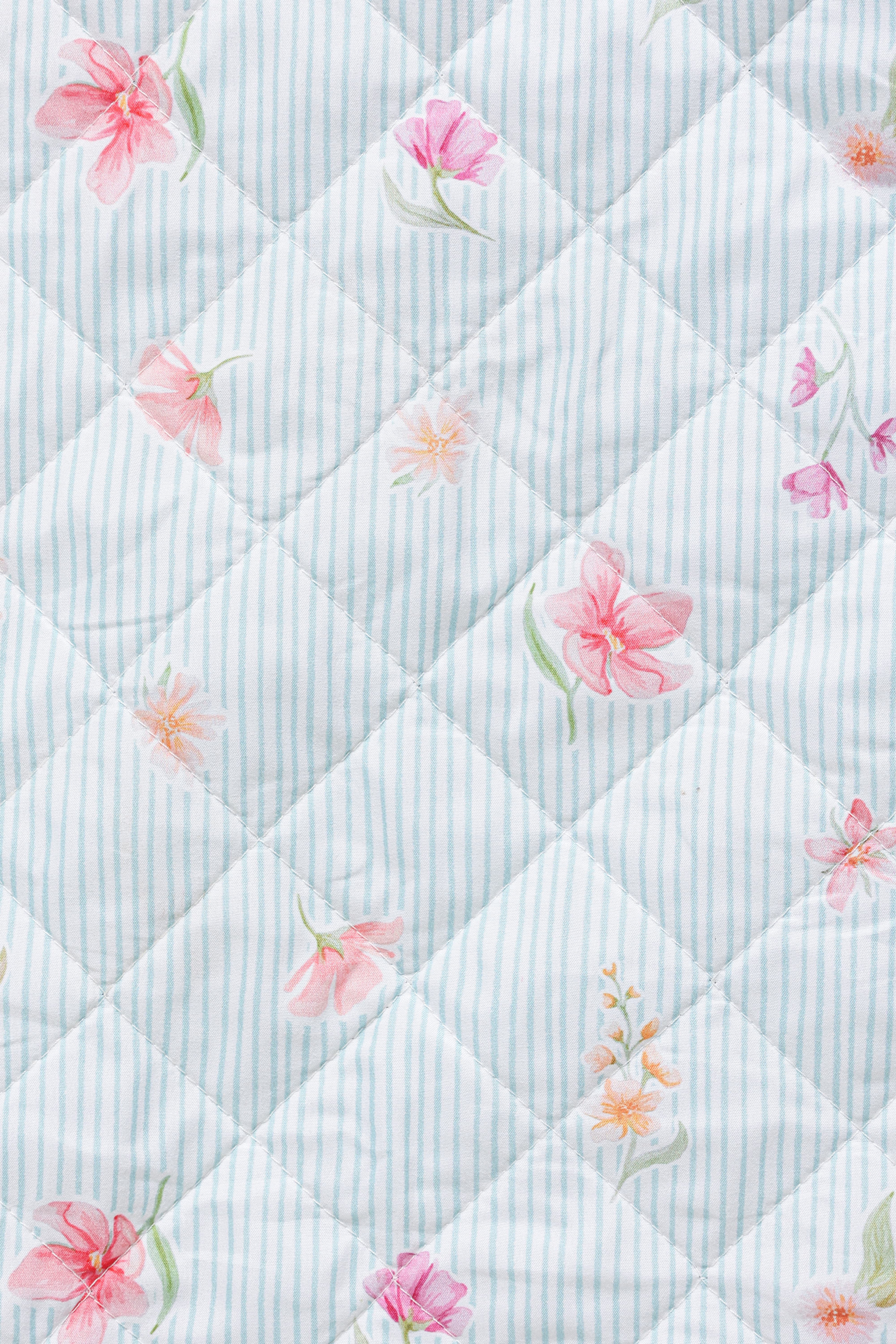 Picnic Rug - Blue Garden Stripe