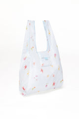 Reusable Shopping Bag - Blue Garden Stripe