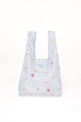 Reusable Shopping Bag - Blue Garden Stripe