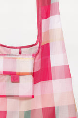 Reusable Shopping Bag - Pink Picnic Plaid