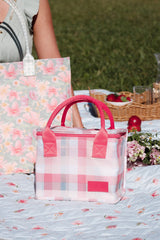 The Graze Lunch Bag - Pink Picnic Plaid