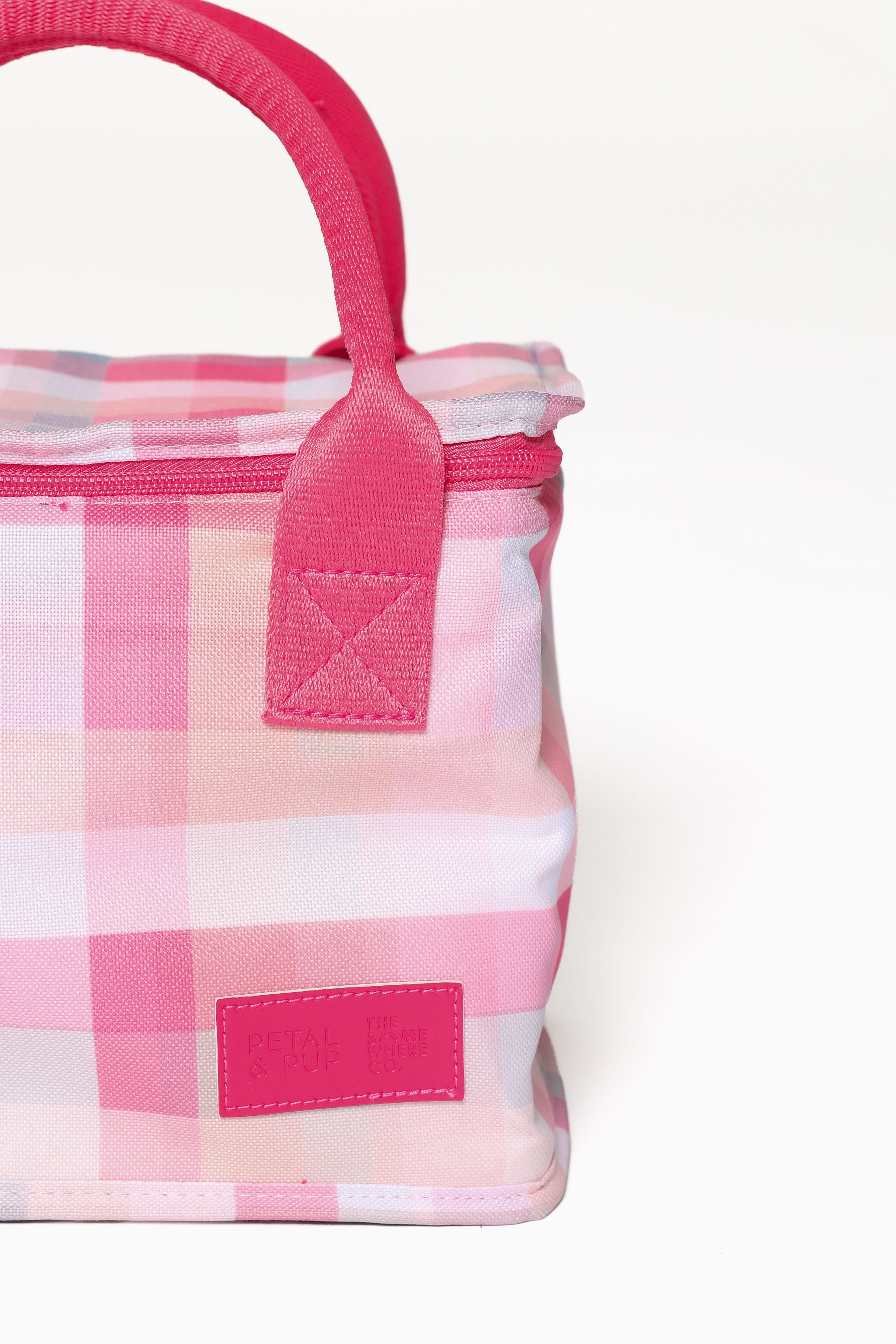 The Graze Lunch Bag - Pink Picnic Plaid