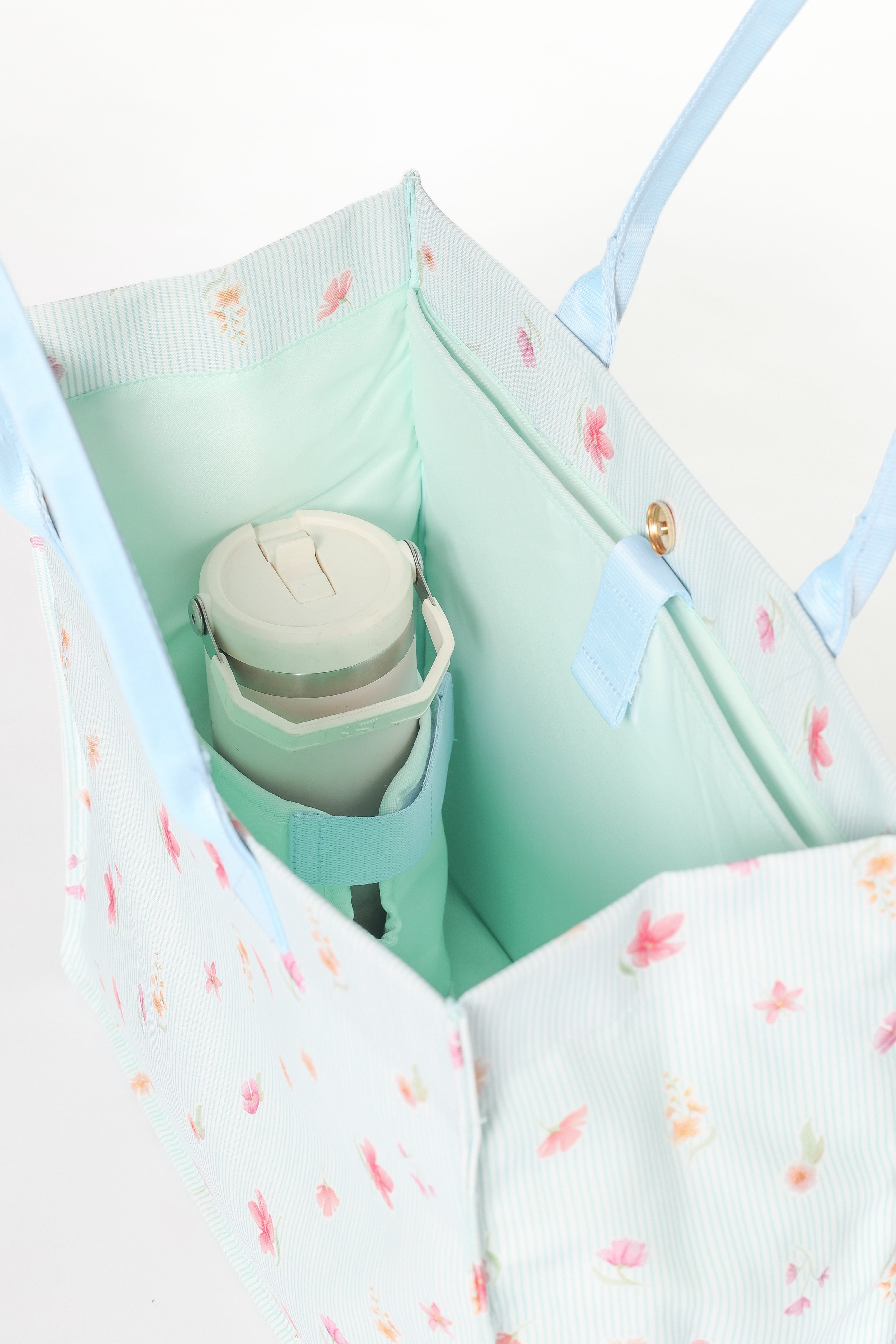 Ultimate Tote Bag - Blue Garden Stripe