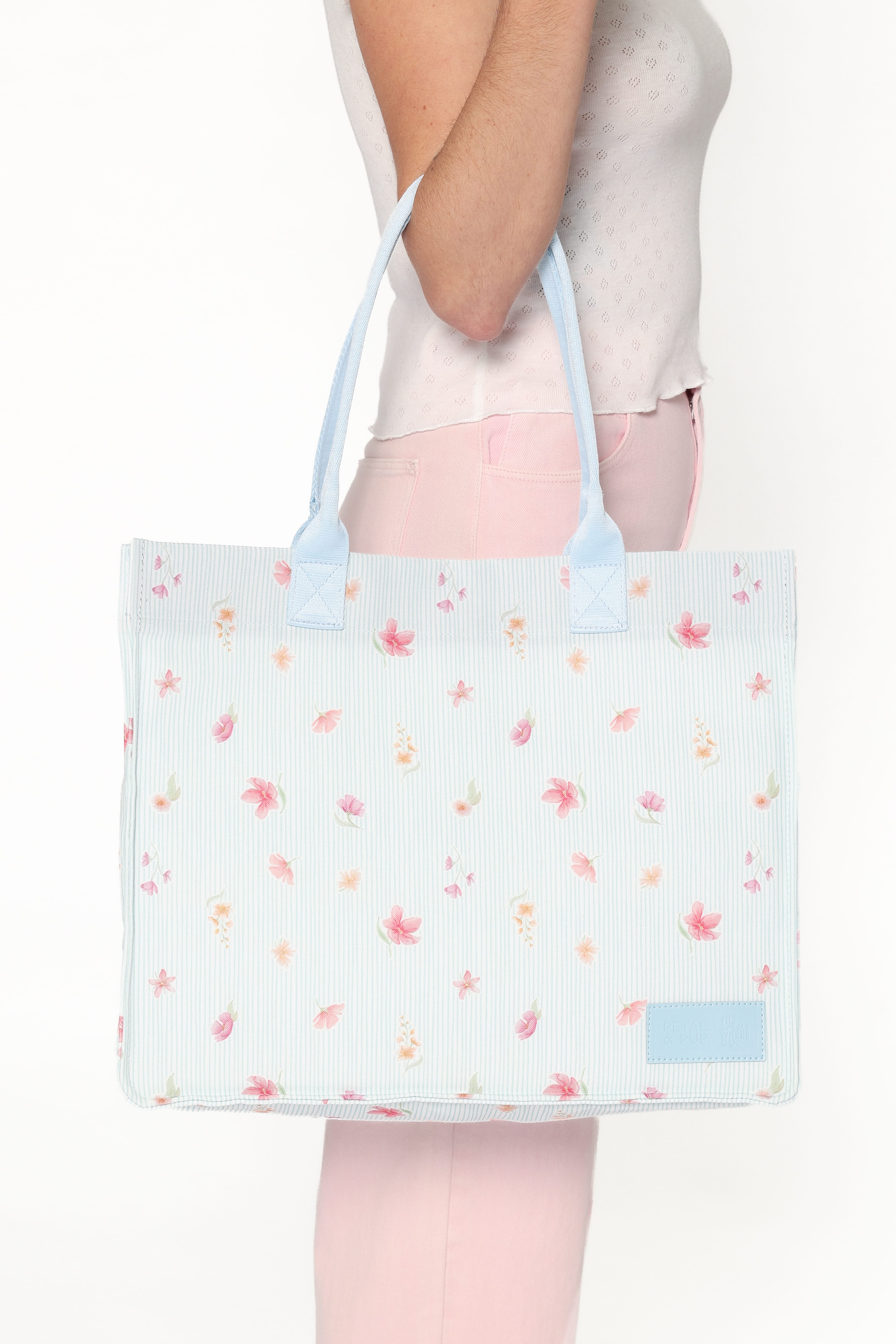 Ultimate Tote Bag - Blue Garden Stripe