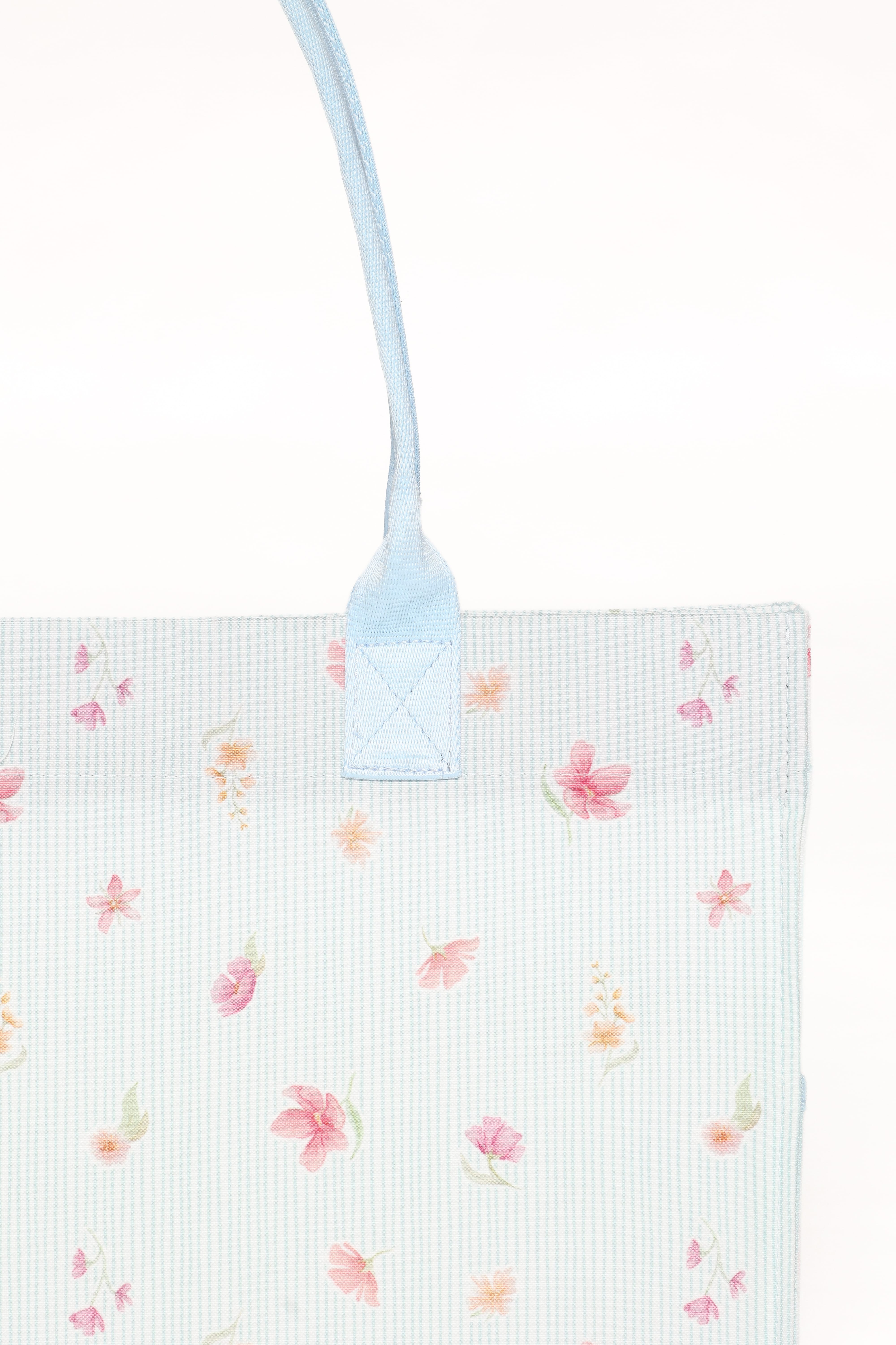 Ultimate Tote Bag - Blue Garden Stripe
