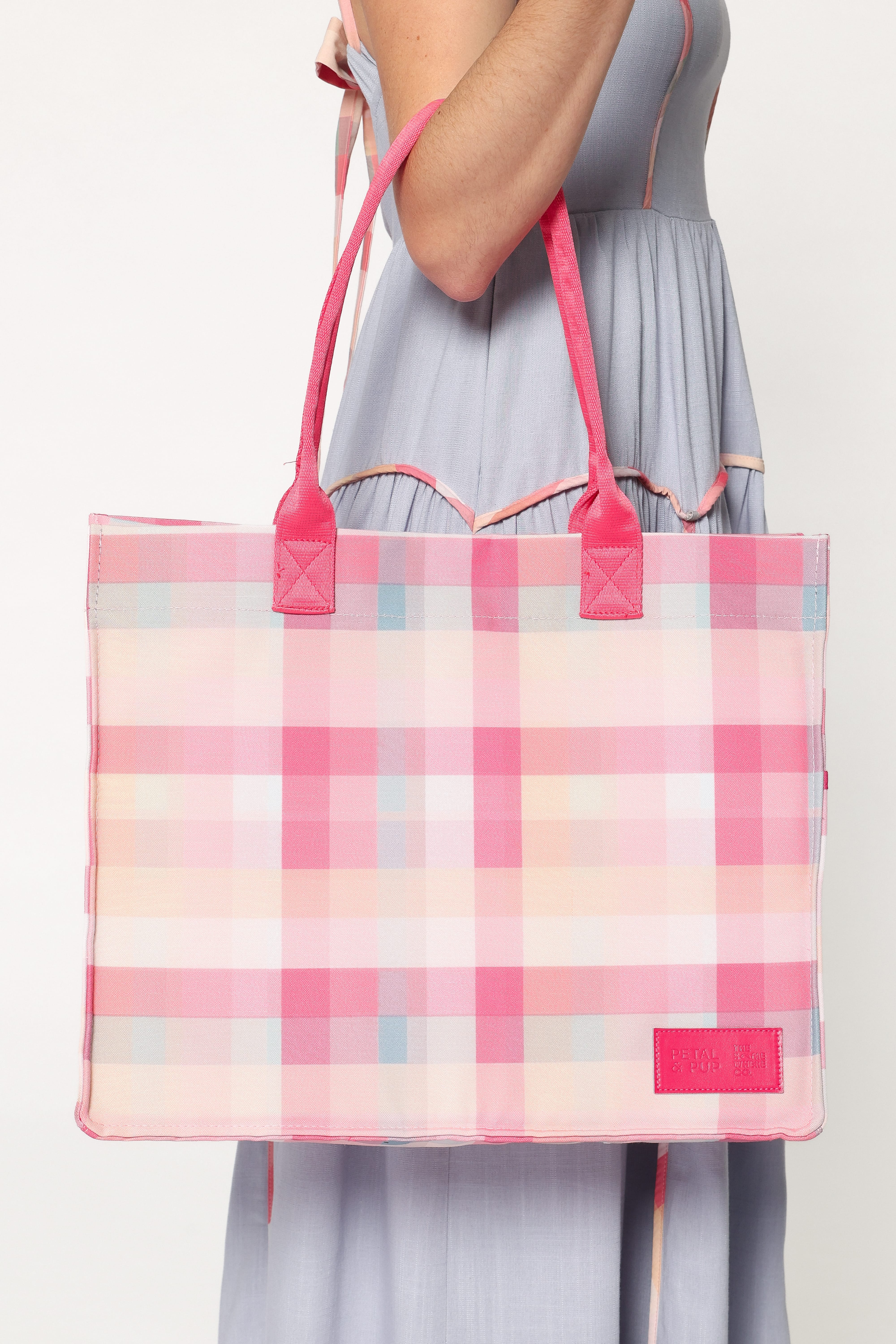 Ultimate Tote Bag - Pink Picnic Plaid