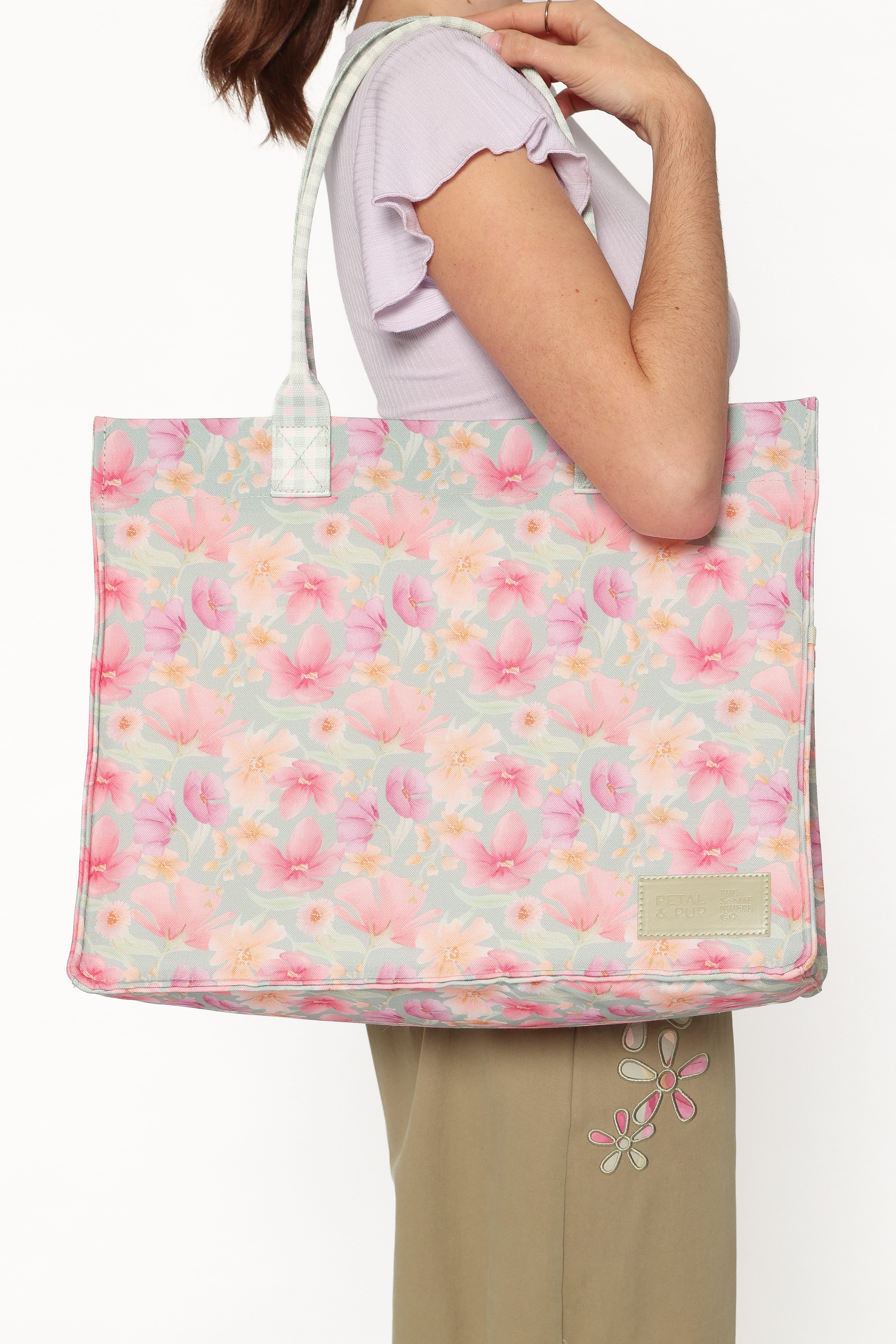 Ultimate Tote Bag - Sage Wildflowers