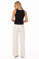 Abrand 94 Wide Leg Jeans - Vanilla