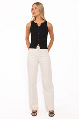 Abrand 94 Wide Leg Jeans - Vanilla