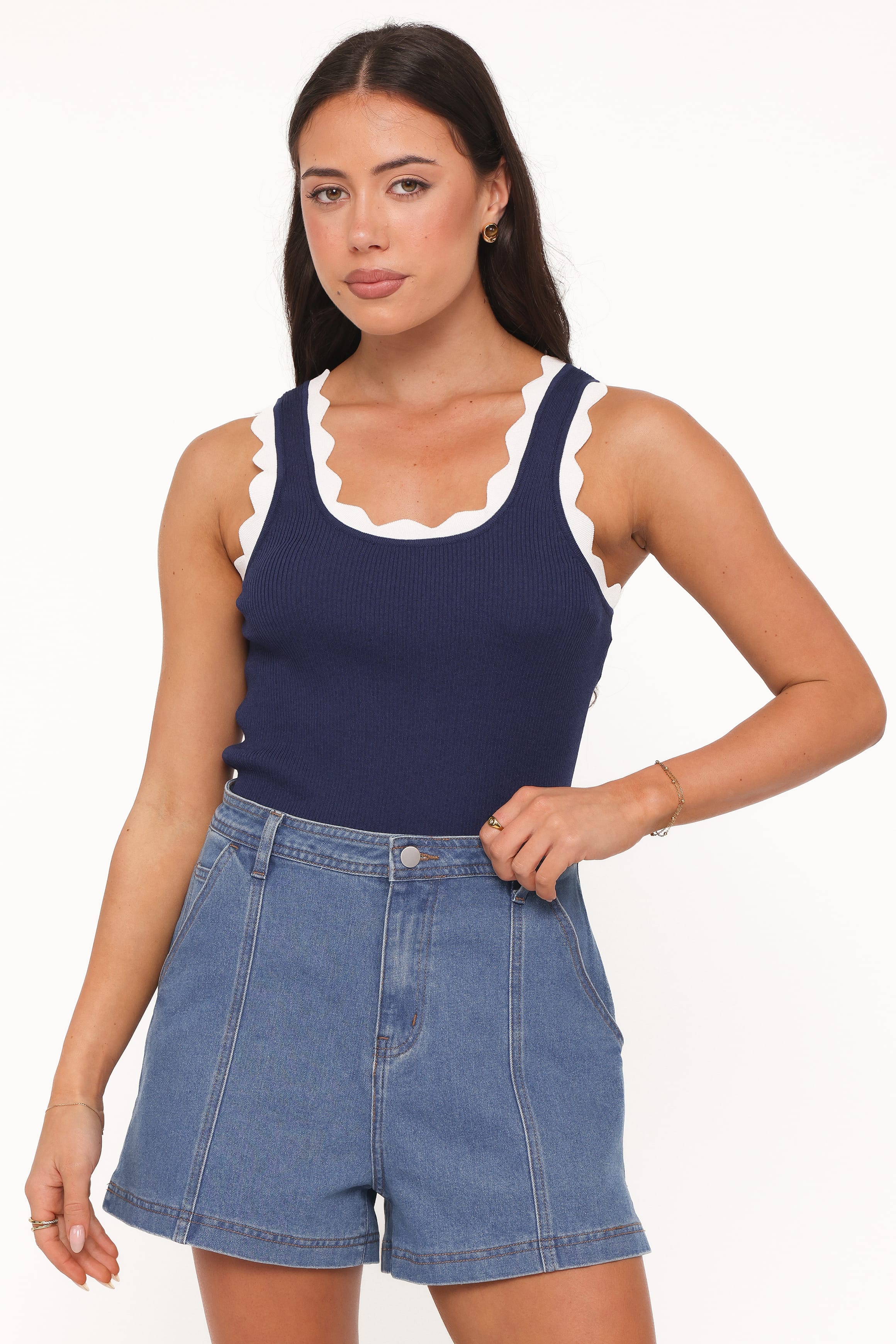 Carlina Denim Shorts - Medium Wash