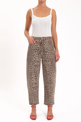 Daze Westward Barrel Leg Jeans - Cool Cat