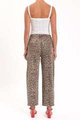 Daze Westward Barrel Leg Jeans - Cool Cat
