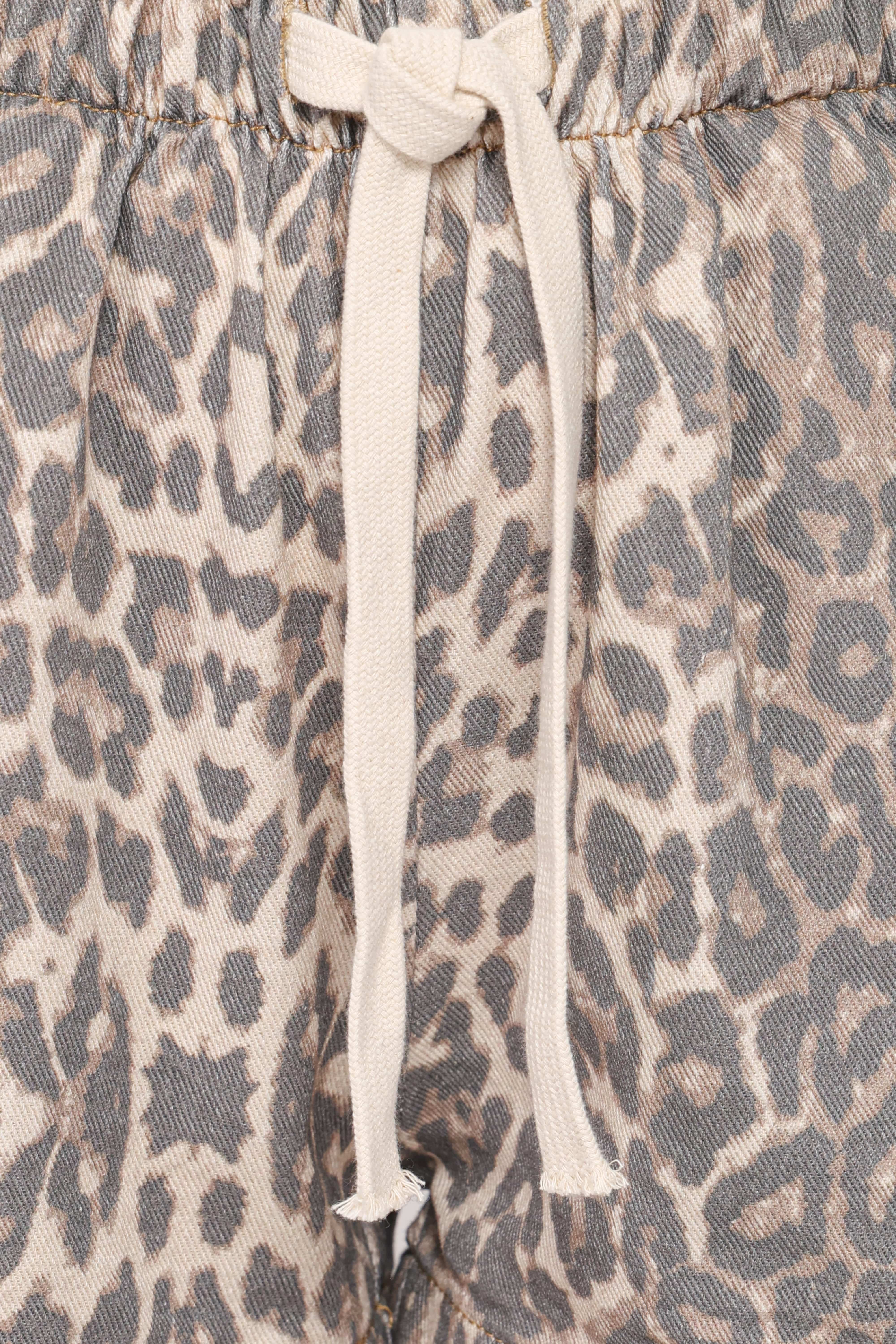 Fletcher Denim Racer Shorts - Leopard