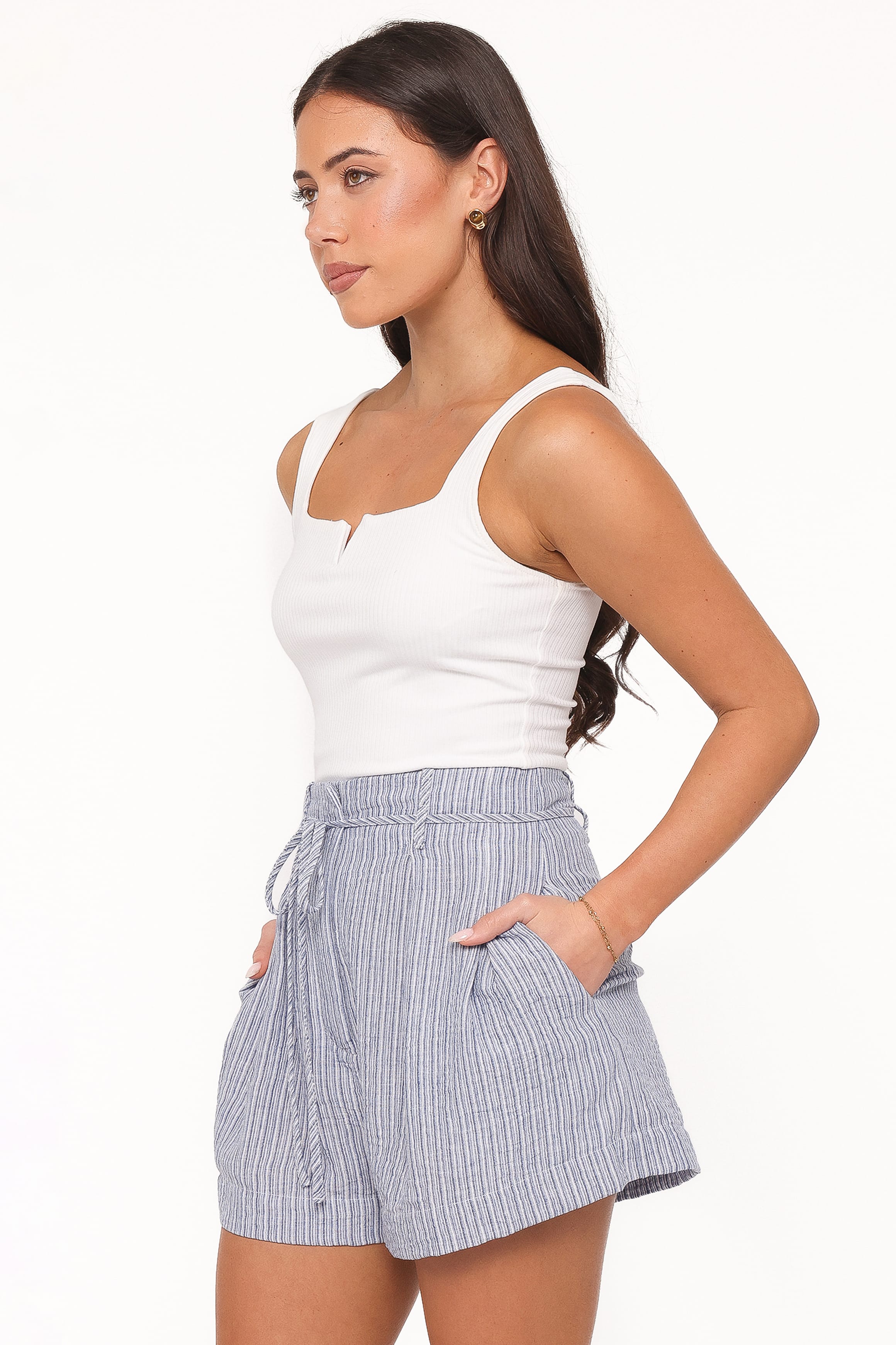 Jazzara Shorts - Blue/White Stripe