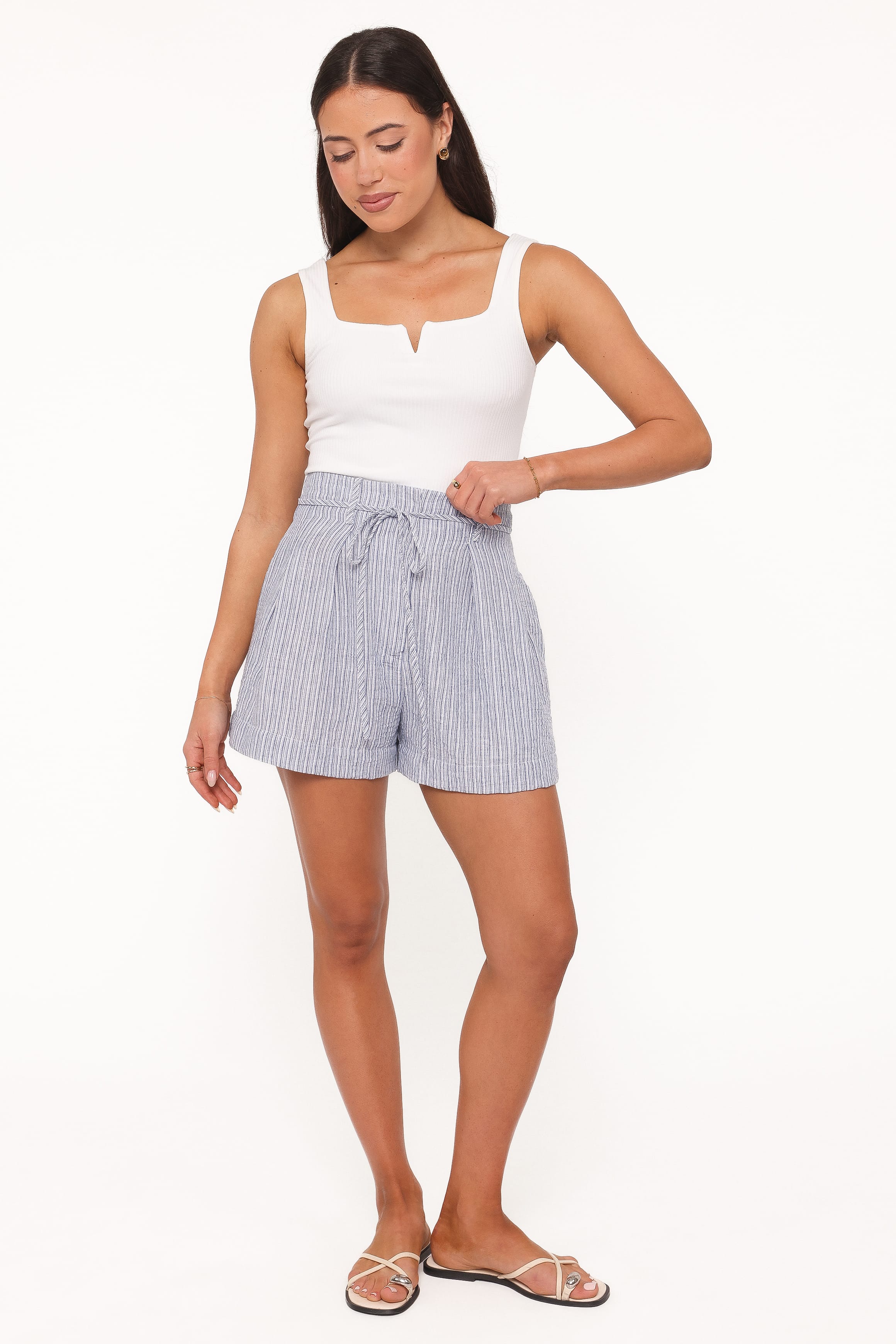 Jazzara Shorts - Blue/White Stripe