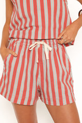 Marinda Short - Red Stripe