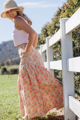 Shelbie Maxi Skirt - Sage Wildflower