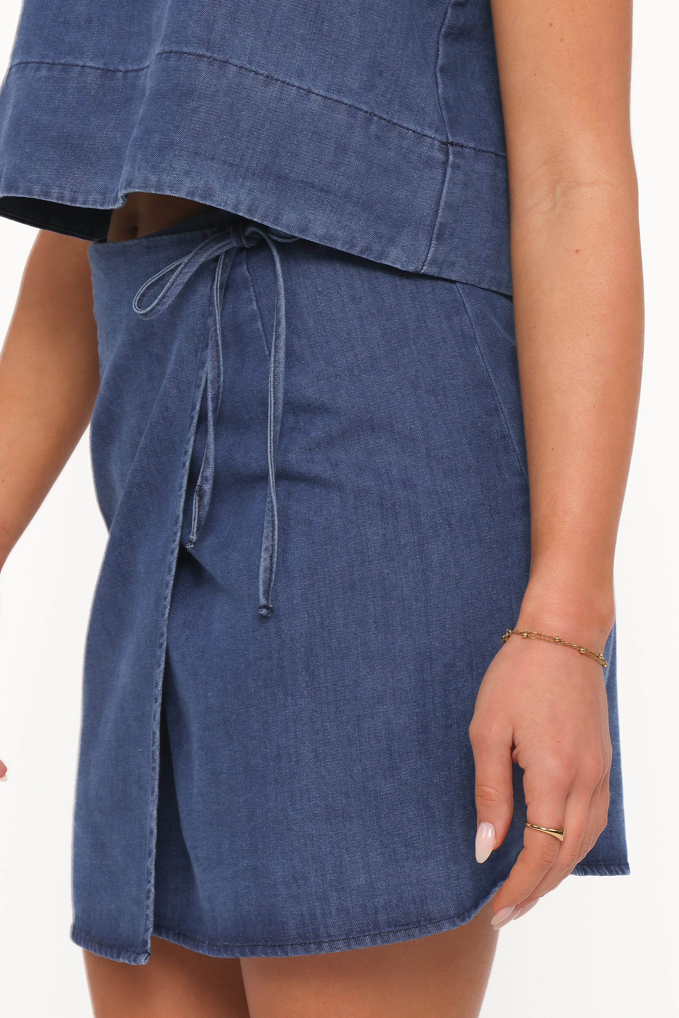 Siena Wrap Skirt - Denim Wash