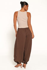 Yazmin Balloon Pant - Olive Green
