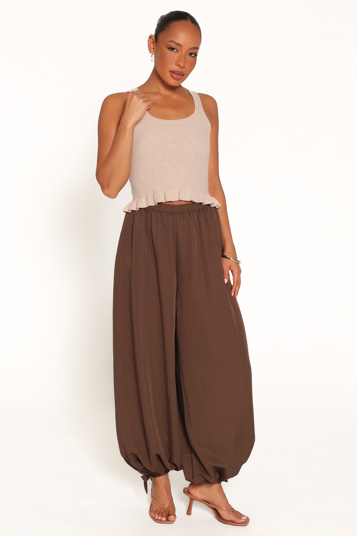 Yazmin Balloon Pant - Olive Green