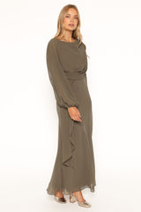 Arnica Maxi Dress - Olive Green