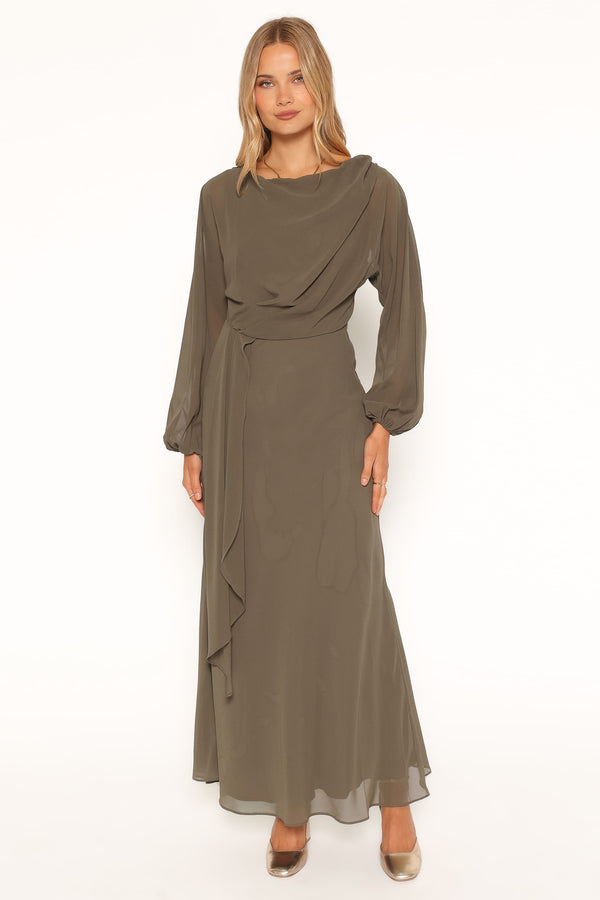 Arnica Maxi Dress - Olive Green
